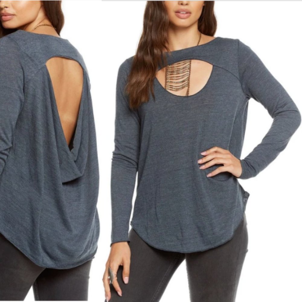Chaser Vintage Triblend Front Vent Drape Back S - Picture 6 of 7